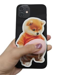 <span class=keywords><strong>Adesivi</strong></span> <span class=keywords><strong>per</strong></span> <span class=keywords><strong>Auto</strong></span> in PVC Antistress <span class=keywords><strong>per</strong></span> Bambini, Divertente Gatto con Pancia Grande 3D Morbido e Resistente all'Acqua con Stampa Animale - Product Image 4