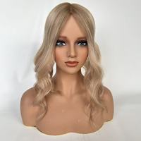 Extensiones de Cabello Humano Virgen Remy, Similares al Cabello Europeo, con Base de Seda, Base Mono, Base de Encaje, para Mujeres con Pérdida de Cabello, Precio de Fábrica