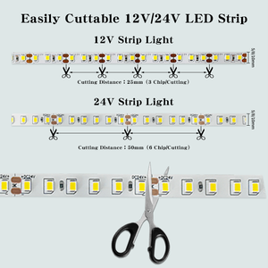 Tira de Luces LED SMD 2835 con Certificación CE, RoHS, ETL, 24V 12V, 60, 120, 240 LED, Regulable, CRI 80RA+, Cinta de Alta Densidad, Rollo de 5M 10M para Retroiluminación de <span class=keywords><strong>TV</strong></span>, Habitación - Product Image 3