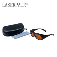Lunettes de sécurité laser Q-Switched CE EN207 OD5+ 532nm 1064nm avec 22% de transmission pour la protection laser
