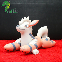 2025 Hongyi PVC gonflable chien grinçant personnalisé piscine Sph renard gonflable Husky