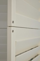 Volets de fenêtre en bois pleine longueur sur mesure pour décoration intérieure