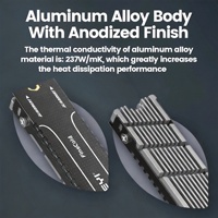 Disipador JEYI Cooler II M.2 2280 NVMe de aleación de magnesio y aluminio con almohadilla térmica de silicona para SSD, disipador NVMe, enfriador para SSD M.2