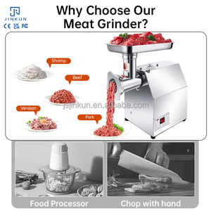 Picadora de carne Industrial profesional, Máquina trituradora multifuncional de alta potencia, picadoras de carne comerciales de acero inoxidable, nuevo - Product Image 5