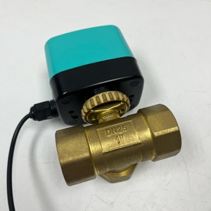 Toyi Bronze vanne à boisseau sphérique motorisée <span class=keywords><strong>Mini</strong></span> eau électrique 24V/110V/220V 3 voies NPT BSP actionneur de contrôle de débit 1 ''Port 3/4 2 ans - Product Image 3