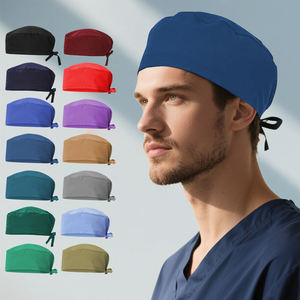 Casquettes <span class=keywords><strong>de</strong></span> travail d'hôpital personnalisées avec logo, couleur unie, pour femmes et hommes, laboratoire, clinique, <span class=keywords><strong>cheveux</strong></span> courts, douces, pour dentistes et médecins - Product Image 1