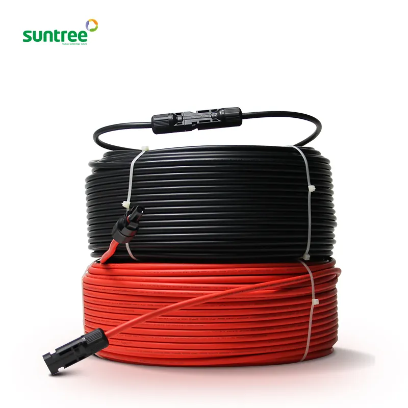solar photovoltaic extension panel 4/6/10/16mm2 power cable tinned copper core solar cable