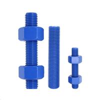 Fabricants de vente chaude directement entièrement filetés boulons en PTFE téflonés goujons écrous Double face M10 M8 M12 boulons de bielle