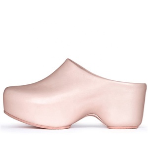 Mules à bout fermé pour femme, talons originaux, sandales à plateforme haute, claquettes à semelle épaisse pour la plage, sandales de soirée - Product Image 5