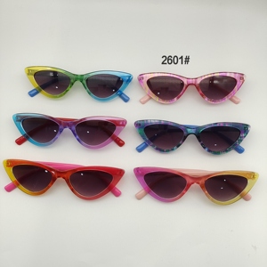 Retrò animali UV400 occhiali da sole bambini bambini blu tonalità nere rosse ragazzi ragazze Cat Eye occhiali da sole - Product Image 6