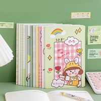 Cuaderno A5 con Encuadernación Cosida, Páginas Rayadas, Diseño de Dibujos Animados, Papelería de Alta Calidad para Estudiantes y Oficina, Opción de Regalo, Venta al Por Mayor