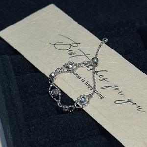 Anillo de Plata de Ley S925 con Perla, Diseño de Nicho, Estilo Antiguo, Simple y Moderno, con Cuentas Deslizantes, Artesanía Italiana - Product Image 5