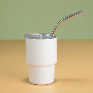 Vaso Térmico Mini de Acero Inoxidable Ligero con Pajita, Taza Portátil para Viajes y Coche - Product Image 4