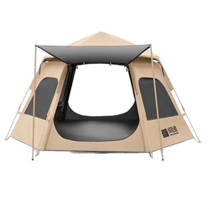 เต็นท์หกเหลี่ยม Explorers ขนาดใหญ่พิเศษ กางอัตโนมัติ กันน้ำ พร้อมหลังคา สำหรับตั้งแคมป์กลางแจ้ง พกพาสะดวก กางติดตั้งได้รวดเร็ว - Product Image 3