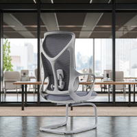 Chaise de bureau ergonomique moderne à dossier en tissu, réglable, à haute capacité de charge, bon marché, chaise de travail, chaise d'étude, chaise unique