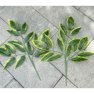 ใบมะม่วงเทียมสีเขียวเหมือนจริงตกแต่งบ้านงานแต่งใบไม้สีเขียวใบใหญ่มะม่วงประดิษฐ์ - Product Image 5