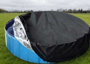 Cache-poussière durable <span class=keywords><strong>pour</strong></span> <span class=keywords><strong>piscine</strong></span> avec matériau imperméable <span class=keywords><strong>pour</strong></span> une protection extérieure et un rangement facile - Product Image 3