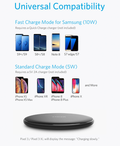 Disco de tres modos de carga inalámbrica para teléfono móvil Huawei y Apple, 5/7, 5/10W, carga rápida <span class=keywords><strong>QI</strong></span> - Product Image 5