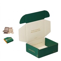 Boîtes d'expédition en carton recyclé écologiques et imperméables avec design personnalisé, logo sur mesure, emballage pour produits de soin personnel, éponge de beauté naturelle