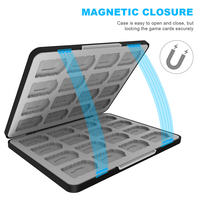 OLED pour cartouche d'interrupteur mallette de rangement avec 32 emplacements porte-carte de jeu en caoutchouc support affichage TF carte mémoire organisation accessoire