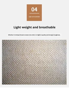 10S/2 jute-cotton interwoven ผ้าสามารถใช้สำหรับตกแต่งสำหรับผูกเชือกผ้าใบปอกระเจาดอกกุหลาบ - Product Image 5