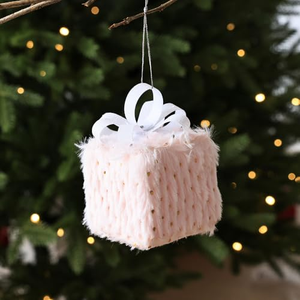 Boules de Noël en mousse à paillettes et strass, incassables, scintillantes, à suspendre, ornements de Noël roses - Product Image 2