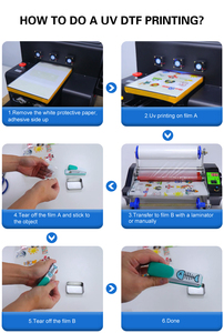 ฟิล์มยูวี DTF ส่งผ่านสัตว์เลี้ยง30ซม. ขนาด AB ฟิล์มยูวีสำหรับเครื่องพิมพ์ยูวีบนเครื่องหนัง - Product Image 4