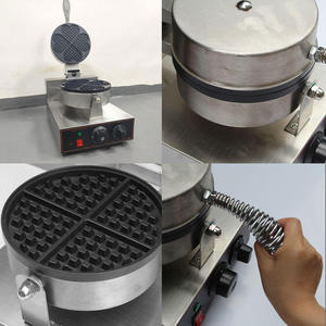 Nhà Máy Bán buôn thương mại <span class=keywords><strong>Waffle</strong></span> <span class=keywords><strong>maker</strong></span> thép không gỉ <span class=keywords><strong>Waffle</strong></span> máy đầu duy nhất cho nhà hàng khách sạn cửa hàng thực phẩm - Product Image 4