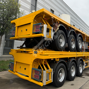 Feichi 3-assige 20ft 35ft 40ft Dieplader Oplegger 40 Ton Transport Container Lading Dieplader Vrachtwagen Aanhangwagen Export Naar Tanzania - Product Image 3
