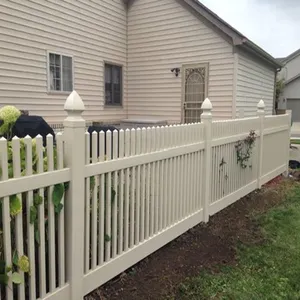뜨거운 판매 클래식 PVC 정원 울타리 및 격자 문 쉬운 설치와 맞춤형 흰색 비닐 목재 UV 코팅 프레임