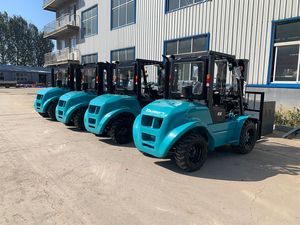 Yangft fd3 3ton 5000 ק "ג דיזל יורו 5 מנוע מופעל 2 4wd שטח קשה מלגזה עם מונית לחקלאות - Product Image 2