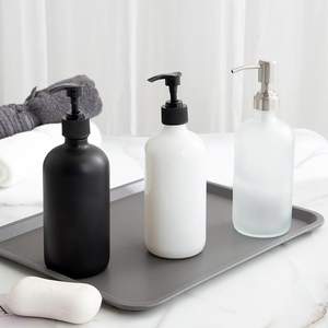 <span class=keywords><strong>Prix</strong></span> de gros d'usine 120ml 250ml 375ml 500ml Flacon pulvérisateur <span class=keywords><strong>ambre</strong></span> givré Boston clair avec pompe - Product Image 2