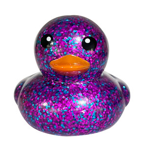 Juguetes de Vinilo al por Mayor, Patos de Goma con Purpurina de 8 cm, para Regalo, Fiestas, Recompensas Escolares, Personalización Disponible - Product Image 3