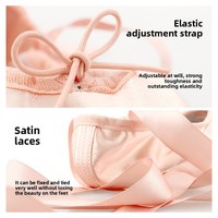 Chaussons de danse classique en satin et dentelle pour femmes et enfants, chaussures plates d'entraînement et pointes, outils essentiels pour l'entraînement des filles