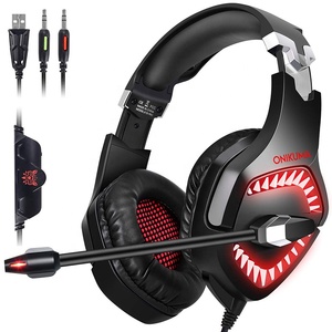 Audífonos para Juegos <span class=keywords><strong>ONIKUMA</strong></span> K1 PRO, Estéreo, Graves, Luz LED, Audífonos para Jugadores con Cable Trenzado - Product Image 1