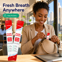 Liquide nettoyant pour les dents probiotique de conception britannique, sachets individuels de 12 ml, haleine fraîche
