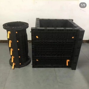 Panneau <span class=keywords><strong>de</strong></span> coffrage en plastique moderne pour béton, à montage facile et conception épaissie, pour moules circulaires et carrés, usage villa - Product Image 4