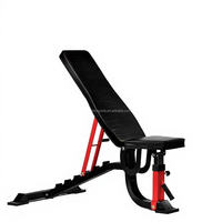 Banc de musculation réglable pliable, durable, noir, en métal, multifonctionnel, équipement de fitness moderne