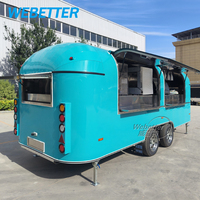 NOUVEAU BORN Chariot de nourriture mobile personnalisable pour l'extérieur Chariot de nourriture pour crème glacée Hot Dog Boulangerie Café Remorque alimentaire électrique