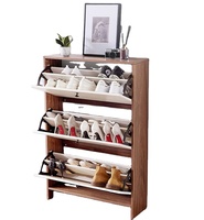 Nouveaux produits Meubles de maison Meilleurs vendeurs Alibaba Meuble à chaussures en bois antique avec rangement et vitrine