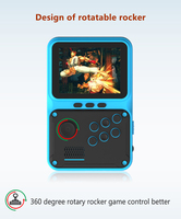 Nostalgischer Klassischer Retro Mini Handheld-Spieler mit 500-in-1 Spielen, 2,8-Zoll-Display, TV-Anschluss-Unterstützung und Komfortgriff