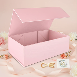 Boîte en papier avec votre propre logo Fabricants personnalisés Boîte-cadeau d'emballage noire Boîtes en papier en carton blanches pliantes Mystery Surprise - Product Image 1