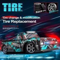 Voiture RC modulaire AiJH 1:16 avec batterie 7.4V haute capacité, véhicule RC rechargeable, voiture télécommandée à dérive sur roues avant, jouets