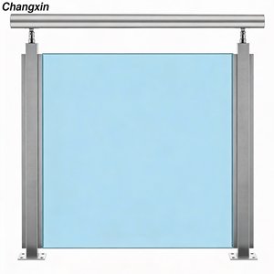 เสาเหล็กสแตนเลสเคลือบผงสีดำด้านทันสมัย สำหรับราวบันไดภายนอกอาคาร - Product Image 2