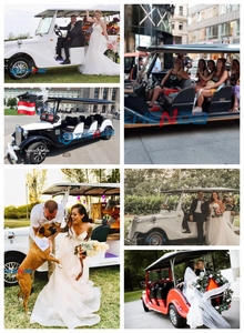 Auto Eléctrico Clásico Rosa Elegante de Alta Gama, Auto Eléctrico Convertible, Buggy Eléctrico/Auto Clásico Eléctrico Vintage para Turismo - Product Image 6