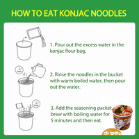 279g Zero Fat Zero Calorie Konjac Instant Noodles Weight Loss Detoxification Konjac Meal Replacement Golden Soup Konjac Noodles