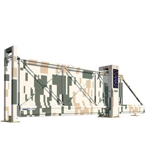 Puertas de Seguridad Automáticas de Aluminio para Entrada de Vehículos, Estilo Camuflaje Selva, para Apartamentos, Campamentos, Zonas de Caza y Terrenos Silvestres - Product Image 1