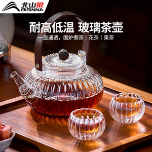 Glass Teapot With Lid Round Shape Heat Resistant <b>Camping</b> <b>Kettle</b> Household Tea Brewing Utensil 2025 New Model - Product Image 5