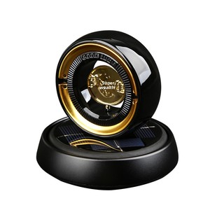 Adorno de Aromaterapia Giratorio Automático de Metal con Energía Solar, Accesorio de Lujo para Asiento de Coche, Fragancia Decorativa para Hombres; Alta Gama - Product Image 1