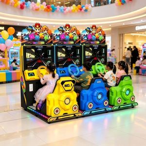 Máquina de Juego de Carreras para Niños, Operada con Monedas, Máquina de Juego de Conducción de Autos de Carreras, Juego de Arcade de Carreras para Niños en Interiores - Product Image 1